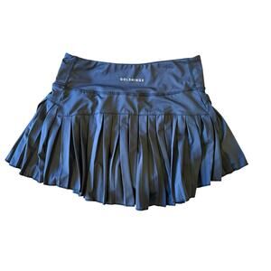 GOLDHINGE Black Pleated Tennis Skirt Skort Women size S Athleisure Pickleball